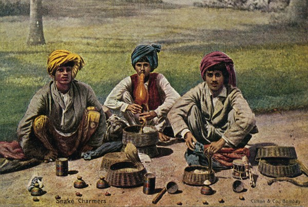 'Snake Charmers', c1910. Artist: Unknown.
