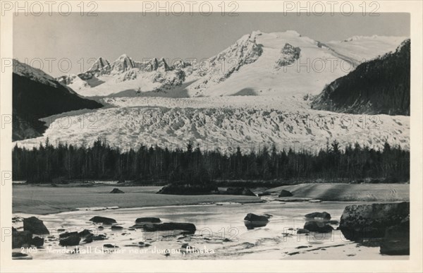 'Mendenhall Glacier near Juneau, Alaska', c1940. Artist: Unknown.