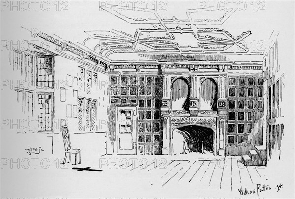 'The Star Chamber. Demolished in 1834', c1897. Artist: William Patten.