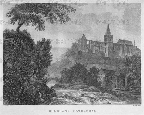 'Dunblane Cathedral', 1804. Artist: James Fittler.