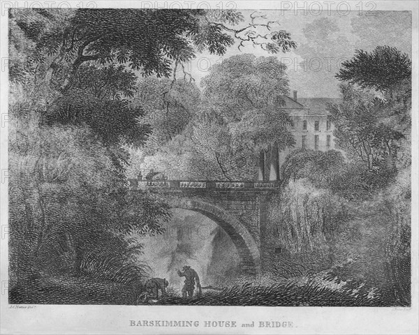 'Barskimming House and Bridge', 1804. Artist: James Fittler.