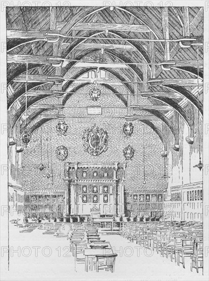 The Westminster Schoolroom, Formerly The Abbot's Dormitory', c1897. Artist: William Patten.