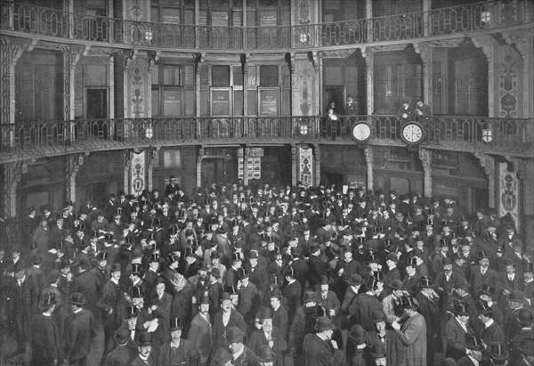 In the Coal Exchange, City of London, c1903 (1903). Artist: Unknown.