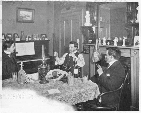 A bachelor's quarters in a lodging house in the Temple, London, c1903 (1903). Artist: Unknown.