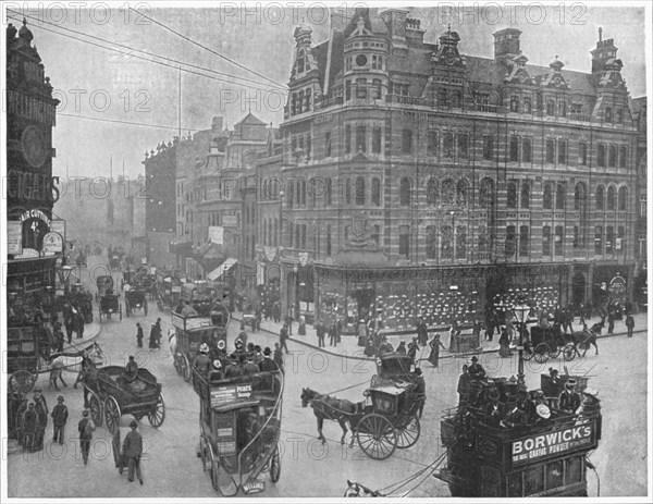 Tottenham Court Road corner, London, c1903 (1903). Artist: Unknown.