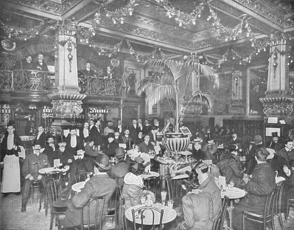 In the brasserie, Hotel de l'Europe, Leicester Square, London c1903 (1903). Artist: Unknown.