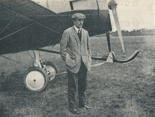 London-Brighton Race: Harold Barnwell, the pilot of the Martinsyde, 1913 (1934). Artist: Flight Photo.