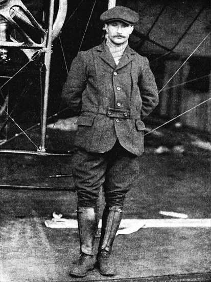 Henri Salmet, the great Bleriot pilot, at Hendon, London, 1912 (1933).  Artist: Flight Photo.