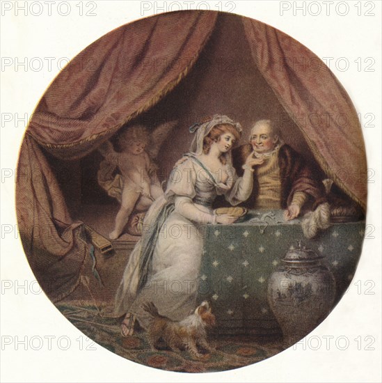 'Love Vanquished By Avarice', c1790. Artist: John Raphael Smith.