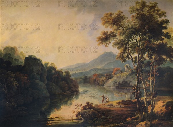 'Llanberis Lake and Dolbardarn Castle', 1766, (1938). Artist: Richard Wilson.