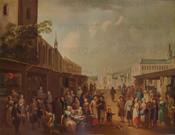 'Street Scene', c1720, (1938). Artist: Franz de Paula Ferg.