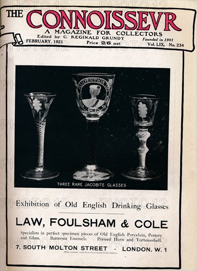 Cover of The Connoisseur, February 1921. Artist: Unknown.