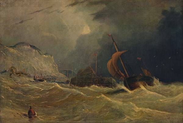 'Stormy Seascape', c1830, (1938). Artist: Unknown.