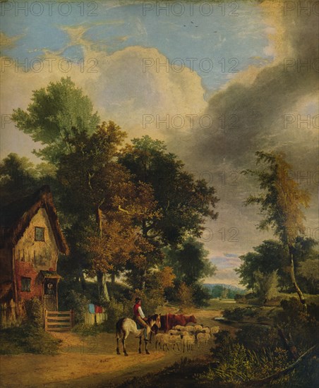 'Grove Scene, Norwich', c1827, (1938). Artist: George Vincent.