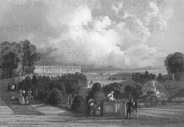 'The Garden of Versailles', 1839. Artist: J Davis.