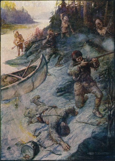 'No Man Was Safe, No Life Was Safe', 1908, (c1920). Artist: Joseph Ratcliffe Skelton.