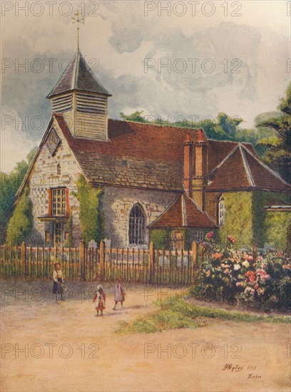 'St. George's Church, Esher', 1911, (1914). Artist: James S Ogilvy.