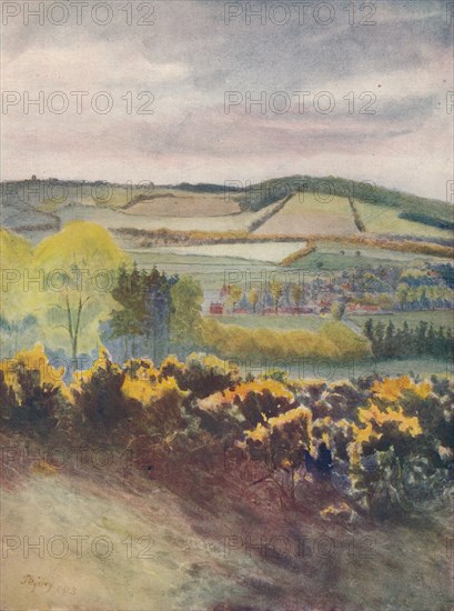 'View Towards Caterham, from Tilburstow Hill', 1913, (1914). Artist: James S Ogilvy.