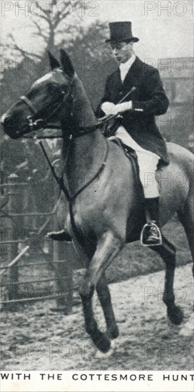 'With the Cottesmore Hunt', c1927 (1937). Artist: Unknown.