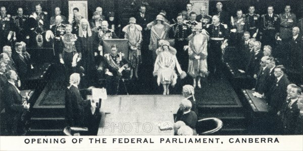 'Opening of the Federal Parliament, Canberra', 1927 (1937). Artist: Unknown.