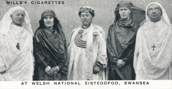 'At Welsh National Eisteddfod, Swansea', 1926 (1937). Artist: Unknown.