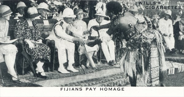 'Fijians Pay Homage', 1927 (1937). Artist: Unknown.