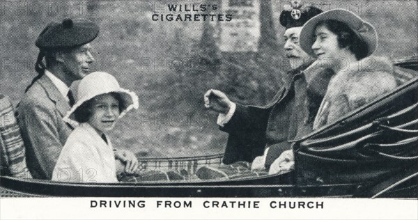 'Driving from Crathie Church', 1935 (1937). Artist: Unknown.