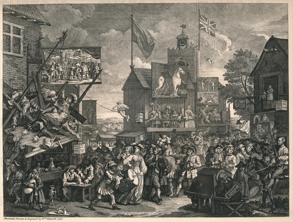 'Southwark Fair', 1733. Artist: William Hogarth.