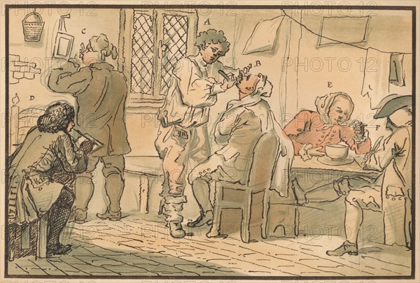 'Breakfast scene from 'The Five Days Peregrination', 1732. Artist: William Hogarth.