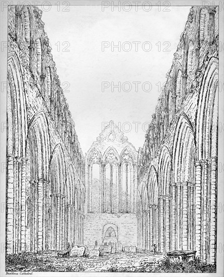 'Dunblane Cathedral', c1812. Artist: S Leith.