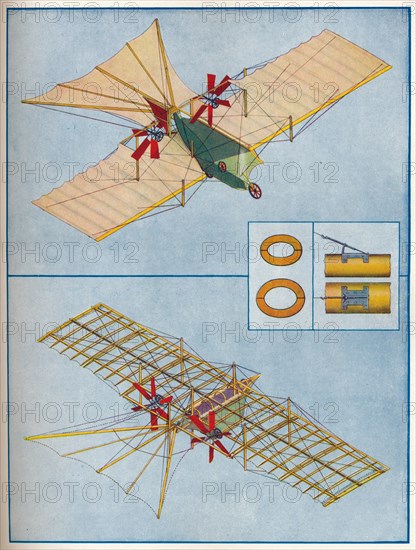 The aeroplane proposed by Henson in his patent of 1842, c1936 (c1937). Artist: Unknown.