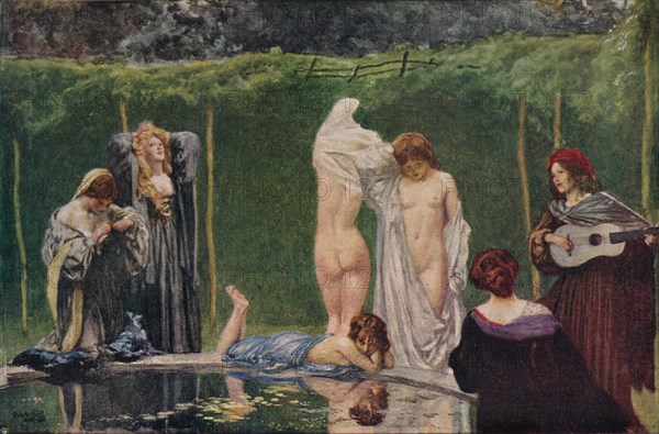 The Pool', 1906, (1918). Artist: Robert Anning Bell.