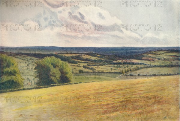 'View from the Churchyard, Tatsfield', 1912, (1914). Artist: James S Ogilvy.