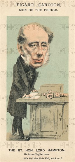 'The Rt. Hon. Lord Hampton', c1870. Artist: Faustin.