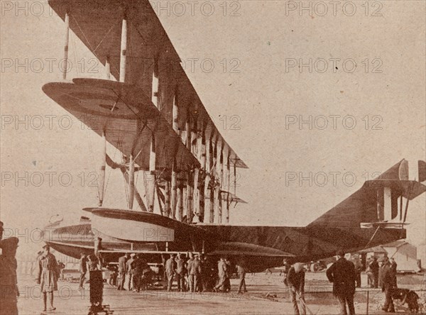 A British triplane flying boat, c1918 (1919). Artist: RAF photographer.