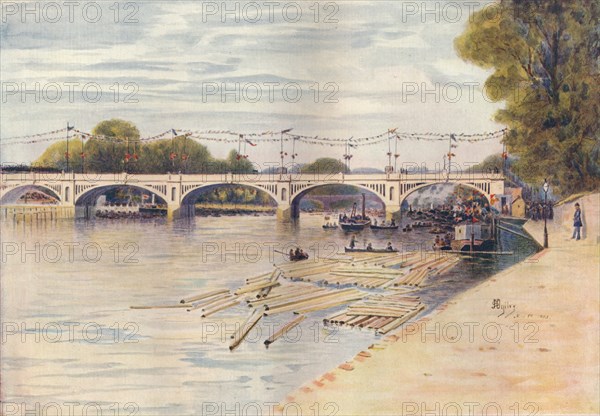 'St. Margaret's Lock, Opening Ceremony', 1893, (1914). Artist: James S Ogilvy.