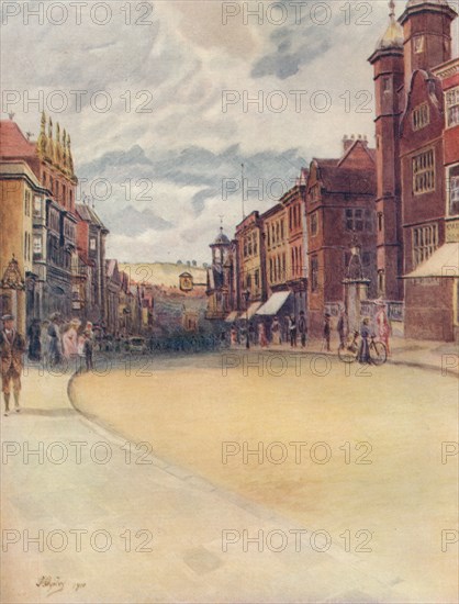 'High Street, Guildford', 1911, (1914). Artist: James S Ogilvy.