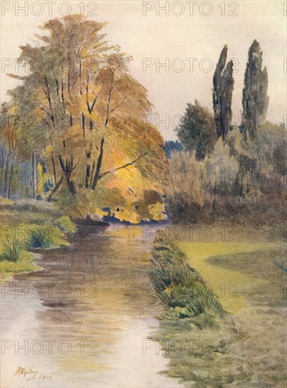 'View on the Wandle', 1912, (1914). Artist: James S Ogilvy.