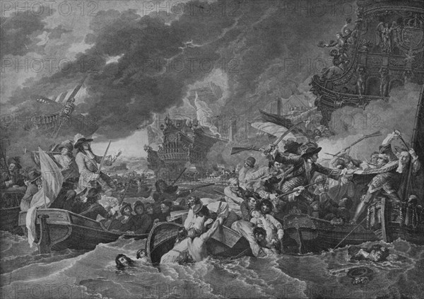 'The Battle of La Hogue', c1781. Artist: Benjamin West.