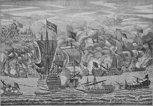 'The Relief of Gibraltar', c1710. Artist: Unknown.