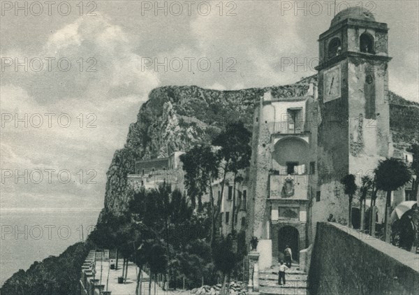 Church on the shore, Capri, Italy, 1927. Artist: Eugen Poppel.