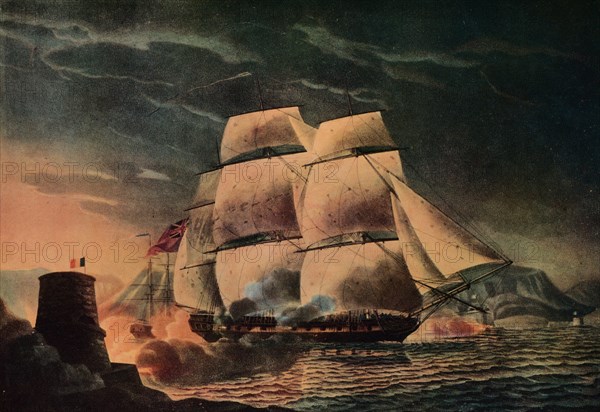 'Fortunate Escape of the 'Juno'', c1795. Artist: Robert Dodd.