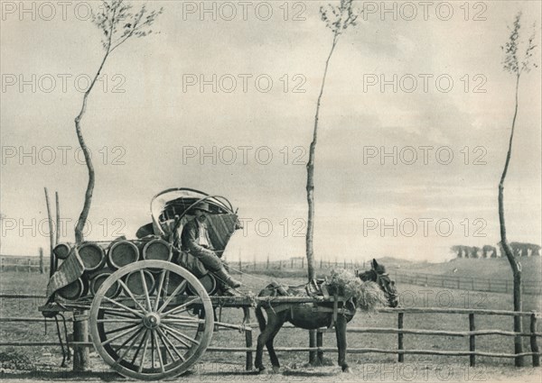 Wine-carrier in the Campagna, Rome, Italy, 1927. Artist: Eugen Poppel.