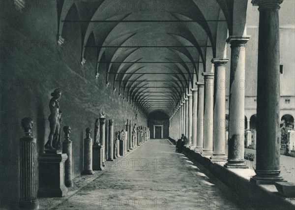 Cloisters in the museum of the Baths of Diocletian, Rome, Italy, 1927. Artist: Eugen Poppel.