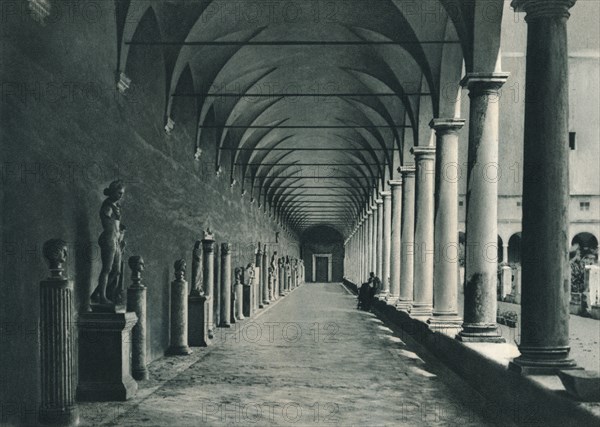 Cloisters in the museum of the Baths of Diocletian, Rome, Italy, 1927. Artist: Eugen Poppel.