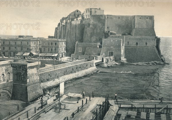 Castel dell'Ovo, Naples, Italy, 1927. Artist: Eugen Poppel.