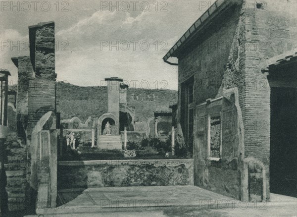 Street ascending to the forum, Pompeii, Italy, 1927. Creator: Eugen Poppel.