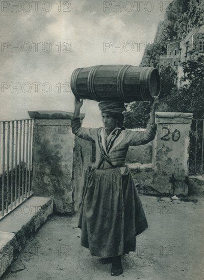 Water-bearer, Capri, Italy, 1927. Artist: Eugen Poppel.