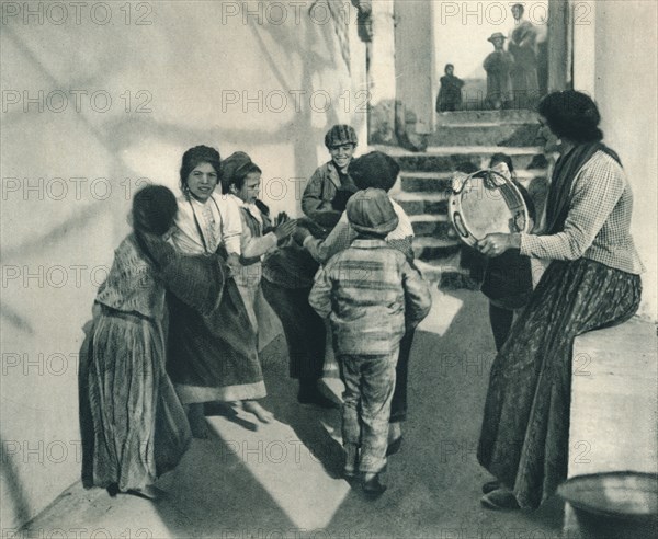 Tarantella, Capri, Italy, 1927. Artist: Eugen Poppel.