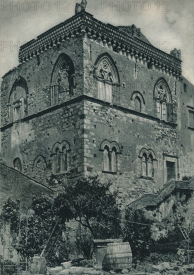 House from the time of Islamic rule, Taormina, Sicily, Italy, 1927. Artist: Eugen Poppel.